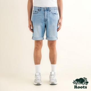 【Roots】Roots 男裝- 中腰牛仔短褲(淺藍色)
