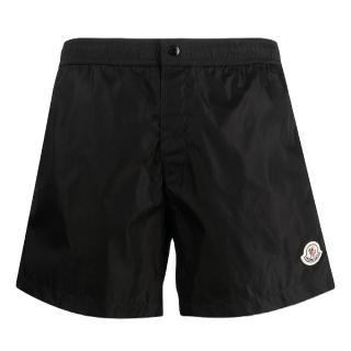 【MONCLER】男款 品牌LOGO 海灘褲/泳褲-黑色(S號、M號、L號、XL號)