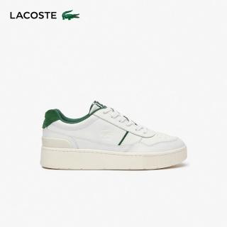 【LACOSTE】男鞋-Aceclip優質皮革運動休閒鞋(白/綠色)