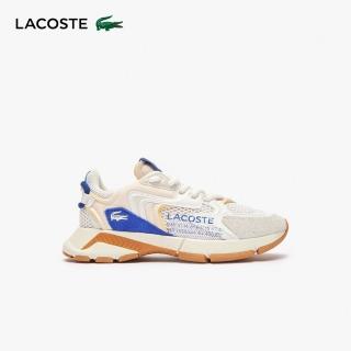【LACOSTE】女鞋-L003 Neo 撞色運動休閒鞋(白/藍色)