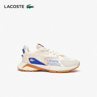 【LACOSTE】男鞋-L003 Neo撞色運動鞋(白/藍色)