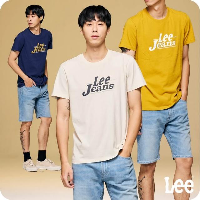 【Lee 官方旗艦】男裝 短袖T恤 / Lee Jeans印花 共4色 標準版型(LB402027)