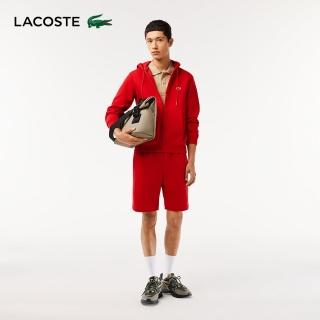 【LACOSTE】包款-捲頂開口口袋側背包(海藻綠)