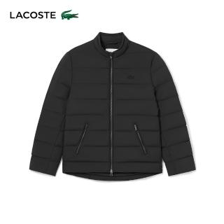 【LACOSTE】男裝-時尚簡約外套(黑色)