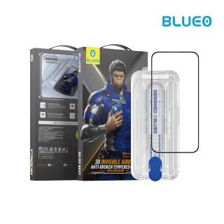 【藍猩】iPhone 15/14/Pro/Pro Max/Plus 3D隱形氣囊玻璃保護貼(BLUEO)