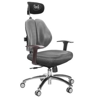 【GXG 吉加吉】雙軸枕 雙背電腦椅 鋁腳/T字扶手(TW-2604 LUA)