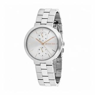 【Michael Kors】氣質個性風日曆不鏽鋼錶帶女腕錶(MK6407)
