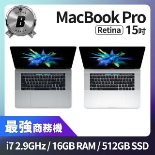 【Apple】A 級福利品 MacBook Pro15吋 TB i7 2.9G 處理器 16GB 記憶體 512GB SSD(2017)