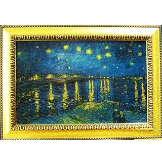 【開運陶源】梵谷 Starry Night Over the Rhone 60x43cm(隆河上的星夜)