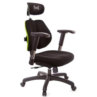 【GXG 吉加吉】雙軸枕 雙背電腦椅 2D滑面金屬扶手(TW-2604 EA6)