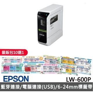 【EPSON】標籤帶量販包任選★LW-600P 智慧型藍芽手寫標籤印表機(3年保固組/內附變壓器)