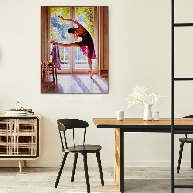 【御畫房】芭蕾舞之二 國家一級畫師手繪油畫60×80cm(VF-161)