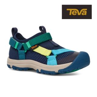 【TEVA】童護趾涼鞋 運動涼鞋/水鞋/雨鞋/童鞋 Outflow Universal 原廠(多彩海軍藍-TV1136599CNML)