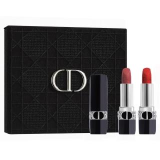 【Dior 迪奧】藍星唇膏限量刺繡禮盒2x3.5g ---#772+#888(專櫃公司貨)