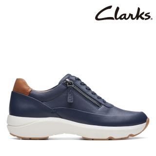 【Clarks】女鞋 Tivoli Zip 微尖頭側拉鏈輕盈休閒鞋 運動鞋(CLF76649C)