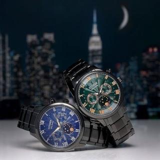 【CITIZEN 星辰】Eco-Drive 月相 光動能 男錶 手錶 禮物(AP1055-87L.AP1055-87X)