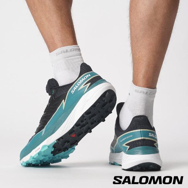 【salomon官方直營】男 THUNDERCROSS 野跑鞋(碳藍/潮汐藍/孔雀藍)