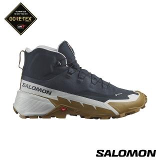 【salomon官方直營】男 CROSS HIKE 2 Goretex 中筒登山鞋(碳黑/冰河灰/棕)