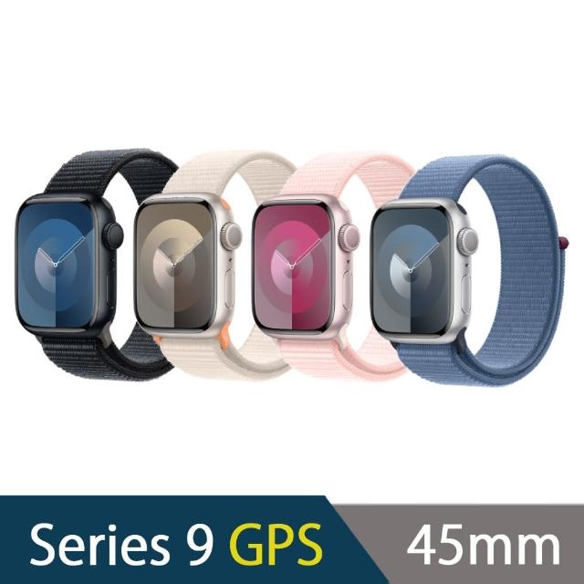 Apple】Apple Watch Series 9 GPS 45mm(運動型錶環) - momo購物網