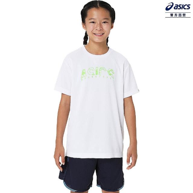 【asics 亞瑟士】童 短袖上衣 兒童  籃球上衣(2064A082-100)