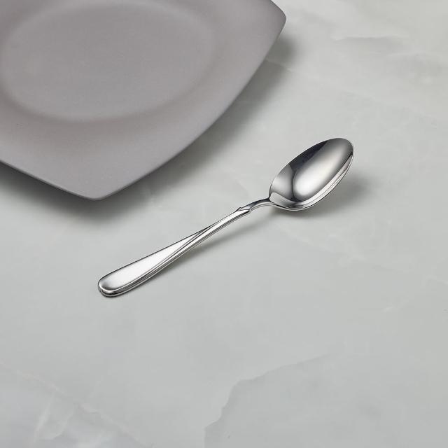 【有種創意食器】日本山崎金屬 - FLORA系列 - 不鏽鋼湯匙(179 mm)