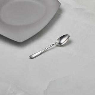 【有種創意食器】日本山崎金屬 - FLORA系列 - 不鏽鋼點心匙(135 mm)