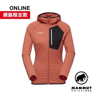【Mammut 長毛象】Aenergy Light ML Hooded Jacket W 超輕量保暖連帽外套 磚紅/黑 女款 #1014-05550