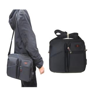 【OverLand】肩側包小容量二層主袋+外袋共七層防水尼龍布USB+內線