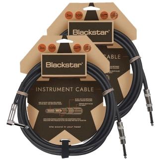 【Blackstar】3m 樂器導線- 直L接頭2入組 /原廠公司貨