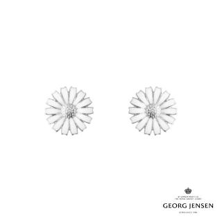 【Georg Jensen 喬治傑生】DAISY 耳環(純銀 白瓷琺瑯 耳環)
