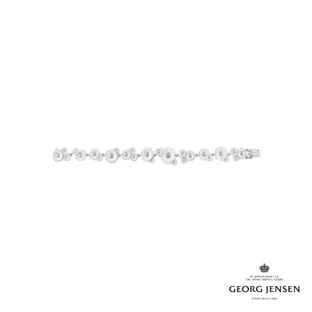 【Georg Jensen 喬治傑生】DAISY 層疊手鏈(純銀 白瓷琺瑯 手鏈)