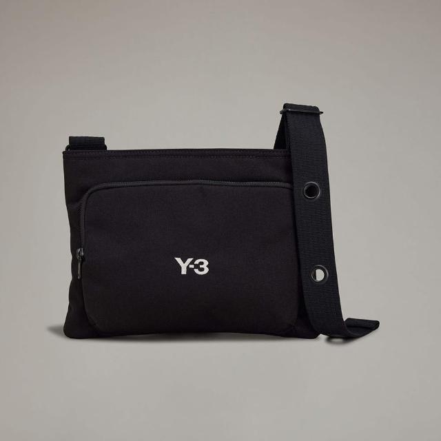 【Y-3 山本耀司】Adidas Y-3 LOGO側背包 黑色(IR5791)