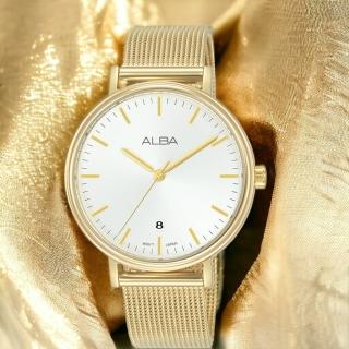 【ALBA】雅柏 時尚 手錶-36mm 金色 618年中慶(VJ32-X342K/AG8N80X1)