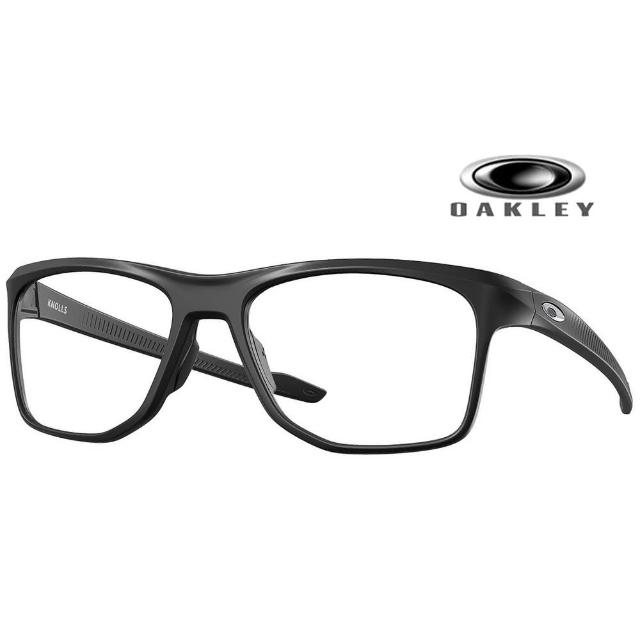 【Oakley】奧克利 Knolls 三點貼合舒適輕量設計 運動休閒光學眼鏡 OX8144 01 55mm 霧黑 公司貨