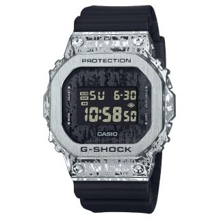 【CASIO 卡西歐】G-SHOCK油漬搖滾風格電子錶(GM-5600GC-1)