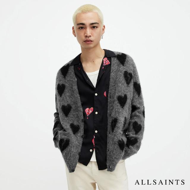 【ALLSAINTS】AMORE 愛心羊毛針織外套 MK042Y(舒適版型)