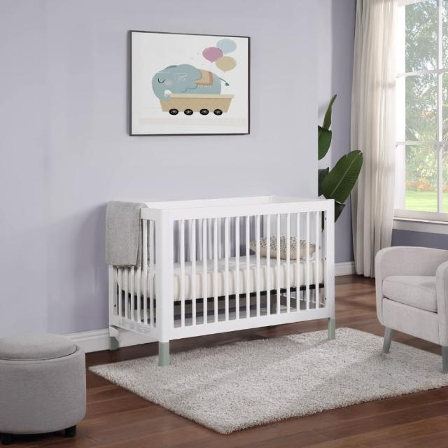 【LEVANA】minicolor三合一嬰兒床+高密度支撐棉床墊(兒童床/成長床/多功能床)