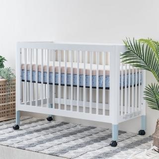 【LEVANA】minicolor三合一嬰兒床+高密度支撐棉床墊+有機棉可水洗床墊(兒童床/成長床/多功能床)