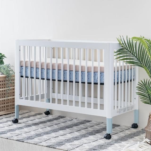 【LEVANA】minicolor三合一嬰兒床+高密度支撐棉床墊+有機棉可水洗床墊(兒童床/成長床/多功能床)
