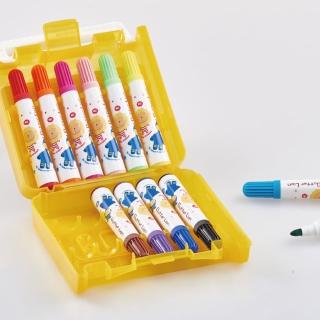 【SIMBALION 雄獅文具】12色 透明盒彩色筆BLM-12(禮物 畫畫 美術 兒童)