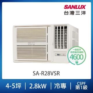 【SANLUX 台灣三洋】4-5坪右吹變頻R32系列冷專窗型冷氣(SA-R28VSR)
