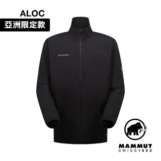 【Mammut 長毛象】Comfort Jacket AF Men 日系彈性防潑水軟殼外套 黑色 男款 #1011-02410