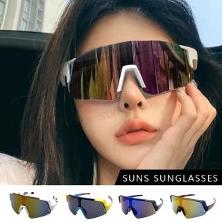 【SUNS】MIT大框運動太陽眼鏡 頂規戶外運動眼鏡 防滑/抗UV400 S517(採用PC防爆鏡片/安全防護/防撞擊)