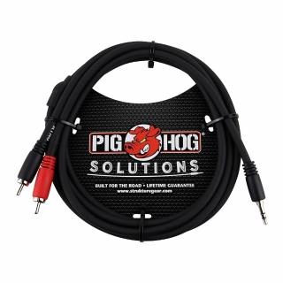 【PIG HOG】PIG HOG PB-S3R06 3.5mm對雙RCA 6FT 立體聲音源線(公司貨保證)