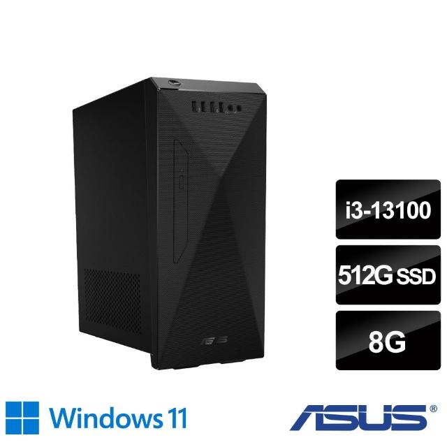【ASUS 華碩】i3四核文書電腦(i3-13100/8G/512G SSD/W11/H-S501ME-313100064W)