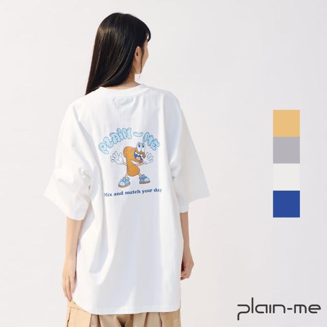 【plain-me】PM-LOGO寬鬆短袖TEE PLN0120-241(男款/女款 共4色 TEE 上衣 短袖上衣)