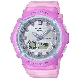 【CASIO 卡西歐】BABY-G 甜美糖果色系雙顯手錶 畢業 禮物(BGA-280-6A)