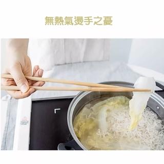 【樂邁家居】天然實木長筷 油炸筷 三入組(39cm 油炸筷)