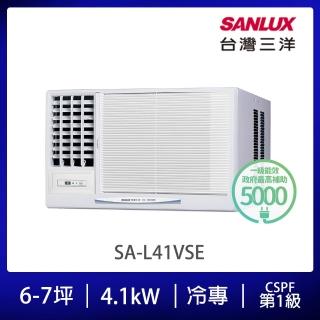 【SANLUX 台灣三洋】6-7坪變頻VSE系列左吹冷專窗型冷氣(SA-L41VSE)