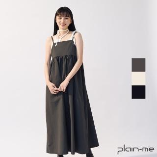 【plain-me】SAAKO 抗UV抽縐連身洋裝 SAA5017-241(女款 共3色 無袖 連身裙)